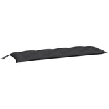 Vidaxl Garden Bench Cushion 150x50x7 cm Oxford stoff svart