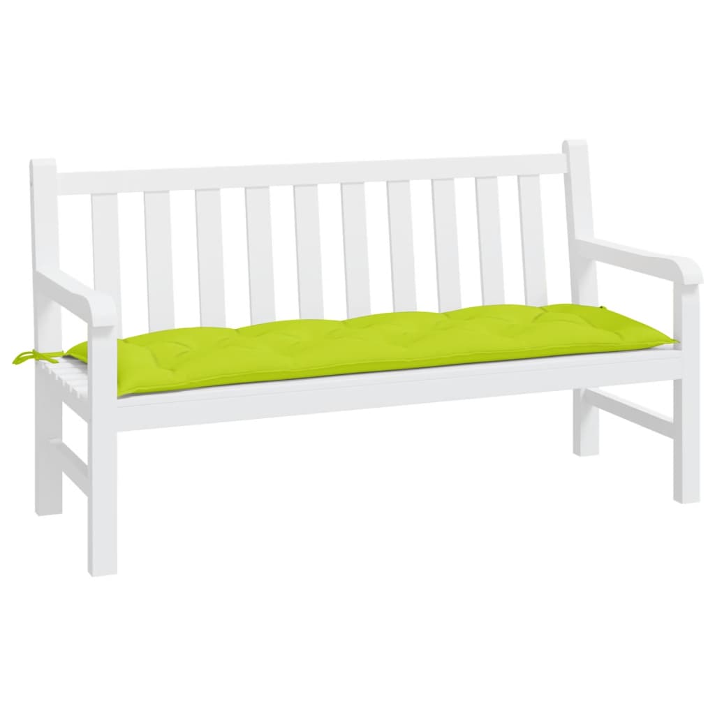 Vidaxl Garden Bench Cushion 150x50x7 CM Oxford Fabric Clear Verde