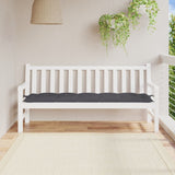 Vidaxl Garden Bench Cushion 180x50x7 cm Oxford Stoff Anthracite -farget