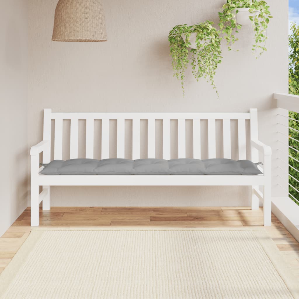 Vidaxl Garden Bench poduszka 180x50x7 cm Oxford Fabric Grey