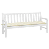 VIDAXL Garden Bench blazina 180x50x7 cm Oxford tkanina Crèmewit