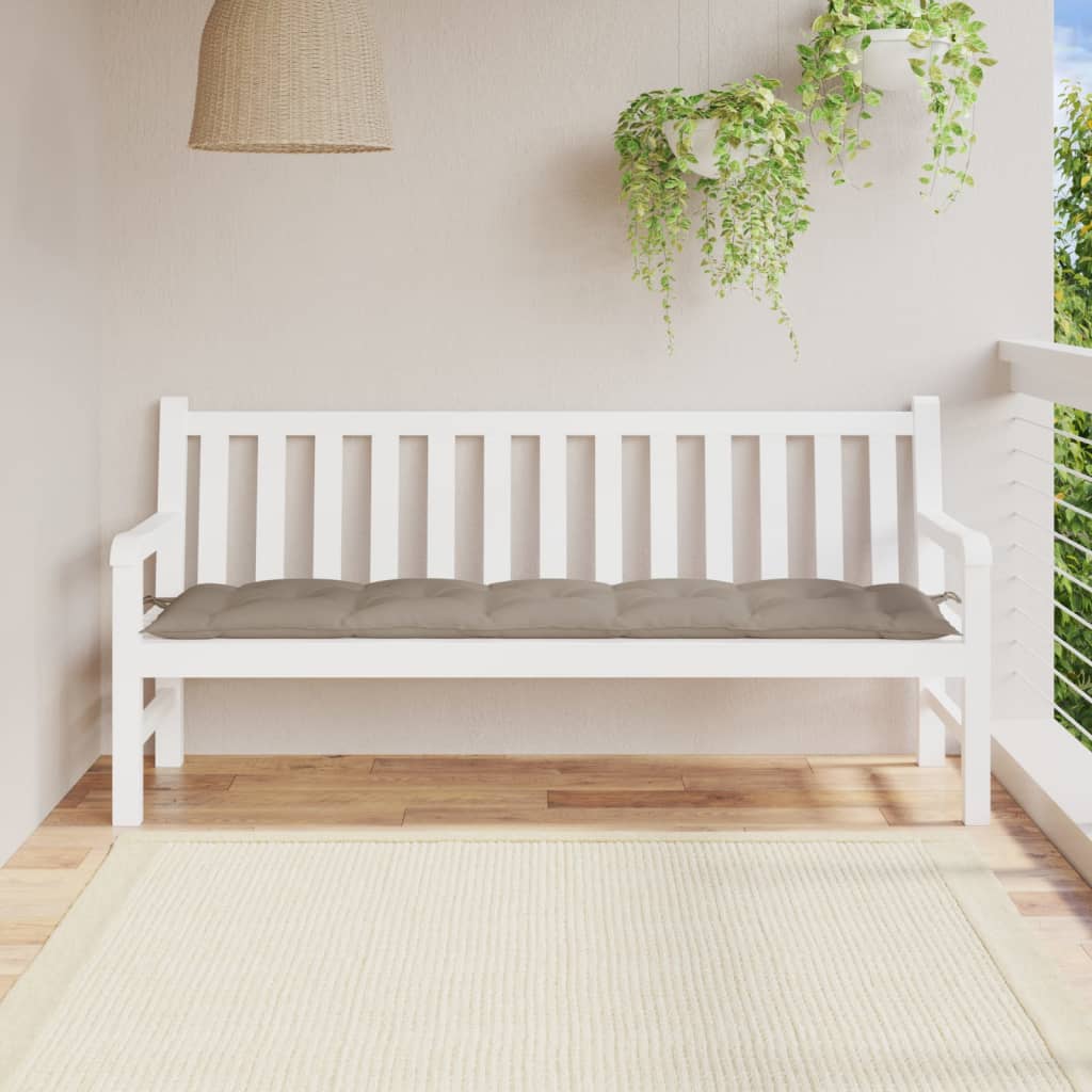 Vidaxl Garden Bench polštář 180x50x7 cm oxford tkanina taupe