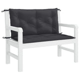 Vidaxl Garden Bench polštář 100x (50+50) x7 cm oxford textilie černá