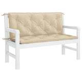 Vidaxl Garden Bench polštář 120x (50+50) x7 cm Oxfordská textilie Beige