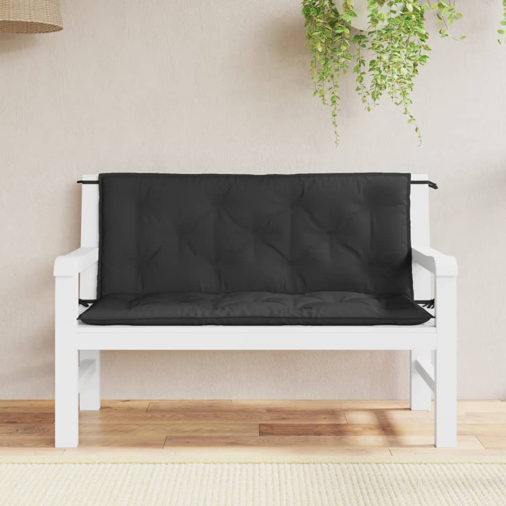 Vidaxl Garden Bench polštář 120x (50+50) x7 cm oxfordská textilie černá