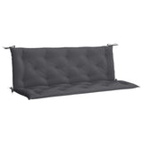 Vidaxl Garden Bench Pushion 150x (50+50) x7 cm Oxford stof Anthracite farvet