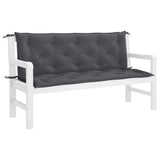 Vidaxl Garden Bench Pushion 150x (50+50) x7 cm Oxford stof Anthracite farvet