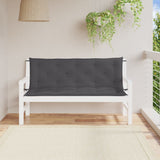 Vidaxl Garden Bench Pushion 150x (50+50) x7 cm Oxford stof Anthracite farvet