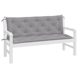 VIDAXL Garden Bench blazine 2 St 150x50x7 cm Oxford tkanina siva