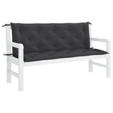 Vidaxl Garden Bench polštář 150x (50+50) x7 cm oxford textilie černá