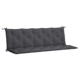 Vidaxl Garden Bench Cushion 180x (50+50) x7 cm oxford tyg Anthracite färgad