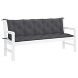 Vidaxl Garden Bench Cushion 180x (50+50) x7 cm oxford tyg Anthracite färgad