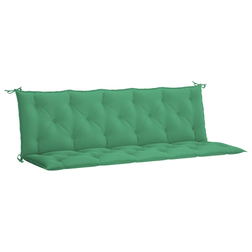 Vidaxl Garden Bench polštář 180x (50+50) x7 cm Oxfordská textilie zelená