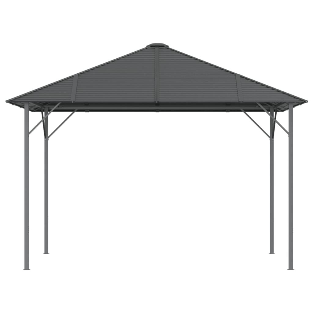 Vidaxl Arbor avec toit 3x3 m anthracite -colored