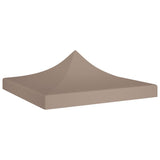 Techo de carpa de fiesta de Vidaxl 270 g m² 3x3 m taupe