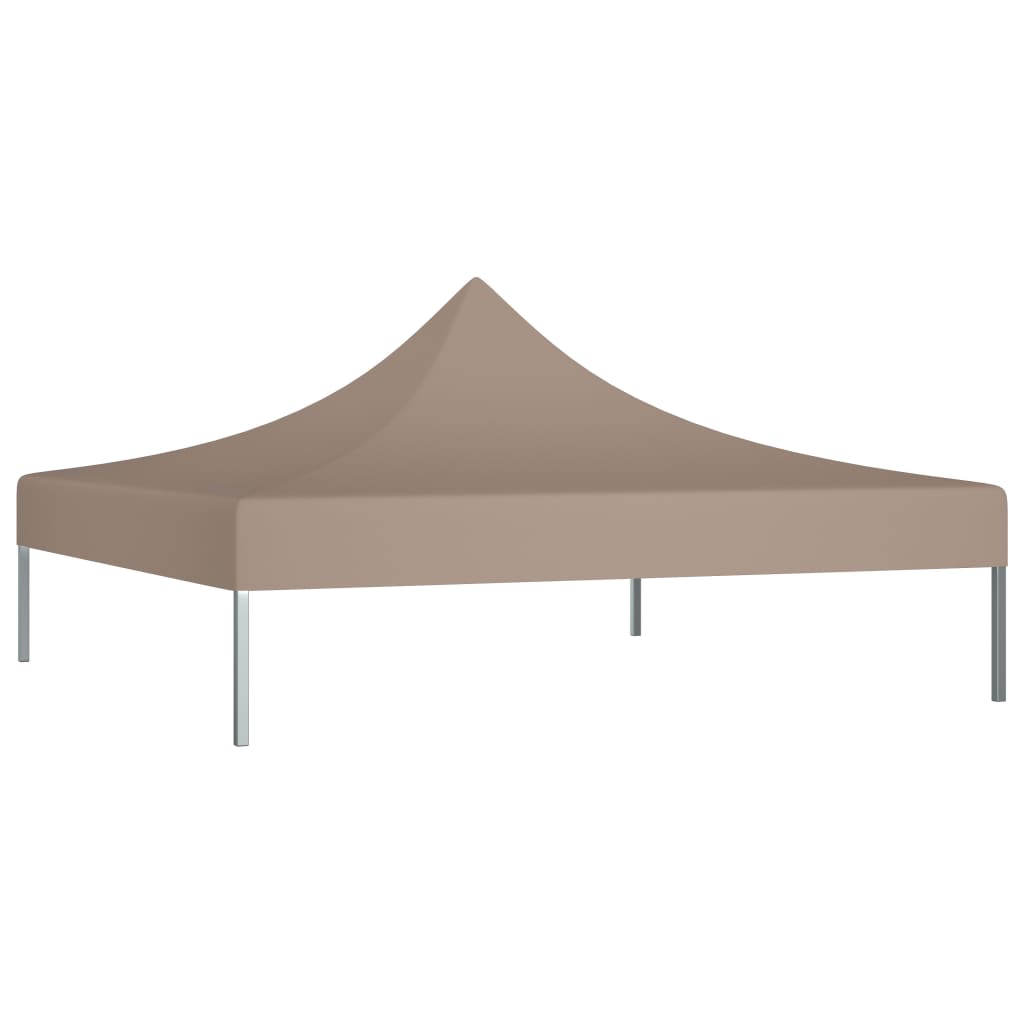 Techo de carpa de fiesta de Vidaxl 270 g m² 3x3 m taupe