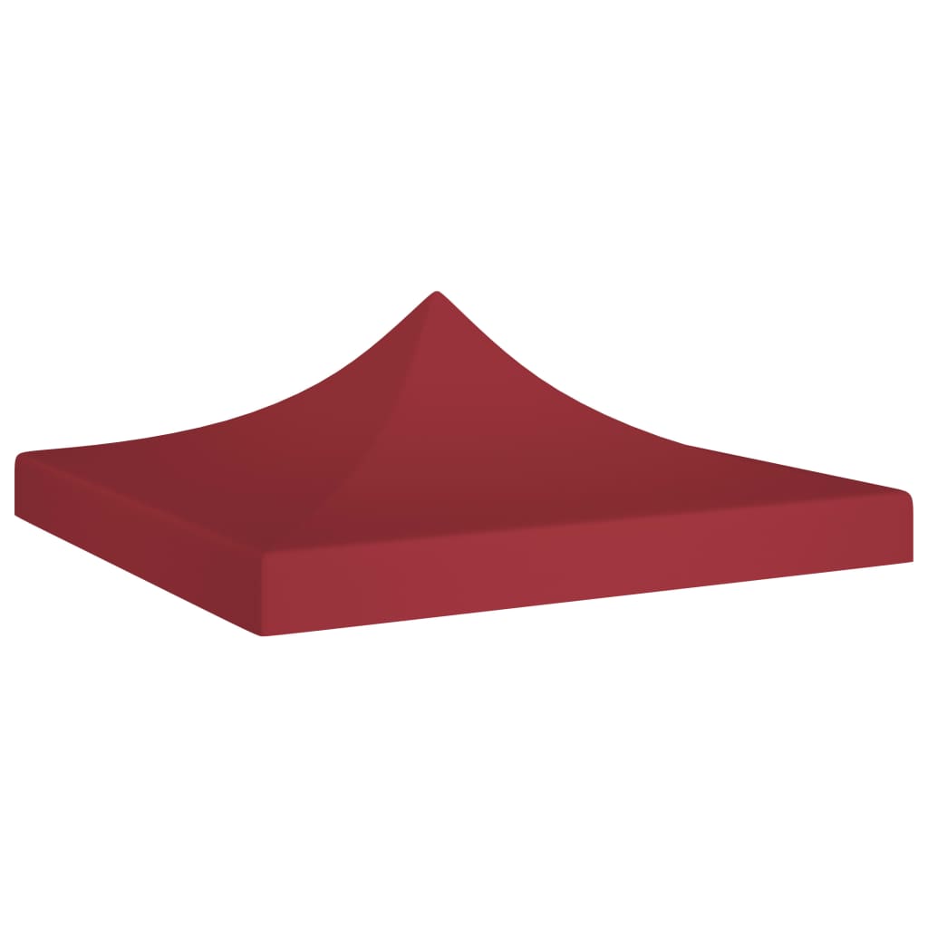 Techo de carpa de fiesta de Vidaxl 270 g m² 3x3 m Burdeos rojo