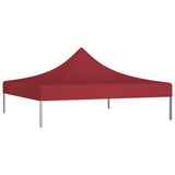 Techo de carpa de fiesta de Vidaxl 270 g m² 3x3 m Burdeos rojo