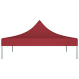 Techo de carpa de fiesta de Vidaxl 270 g m² 3x3 m Burdeos rojo