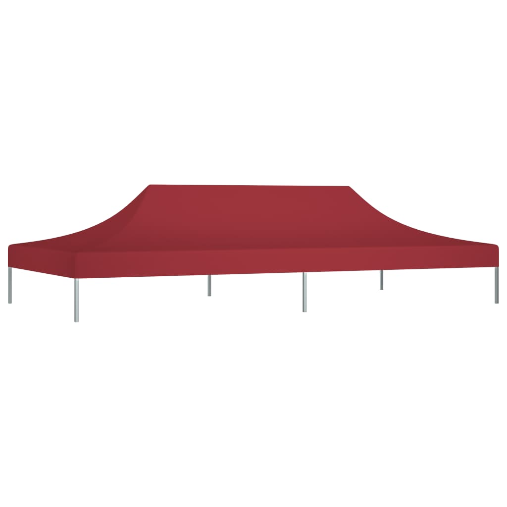 Techo de carpa de fiesta de Vidaxl 270 g m² 6x3 m Burdeos rojo