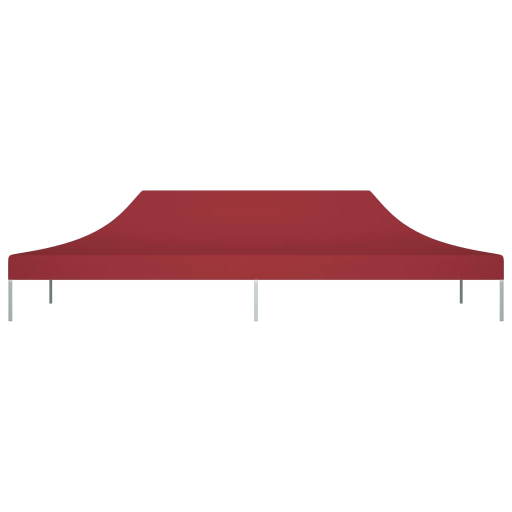 Techo de carpa de fiesta de Vidaxl 270 g m² 6x3 m Burdeos rojo