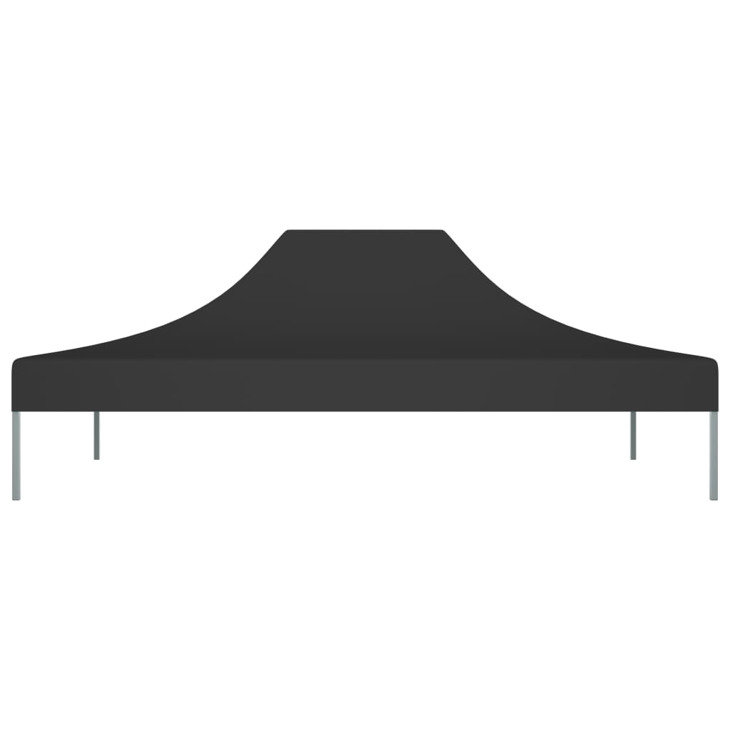 Techo de carpa de fiesta de Vidaxl 270 g m² 4x3 m negro