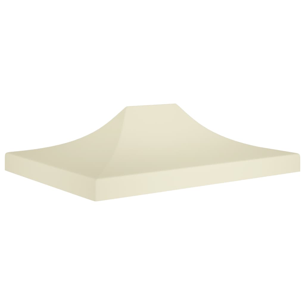 Techo de carpa de fiesta de Vidaxl 270 g m² 4.5x3 m Cream -Colored