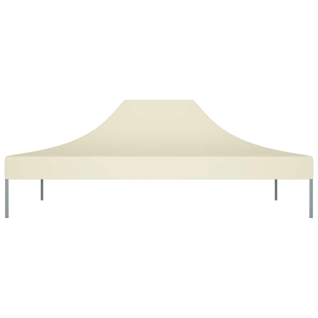 Techo de carpa de fiesta de Vidaxl 270 g m² 4.5x3 m Cream -Colored