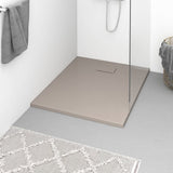 Vidaxl Shower Tray 100x80 cm SMC Brown