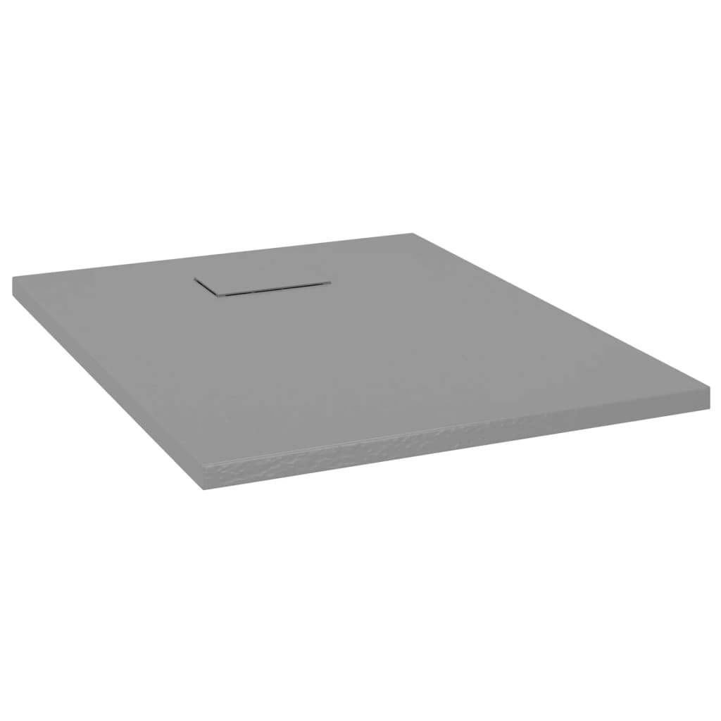 Vidaxl Shower Tray 90x70 cm SMC Grey