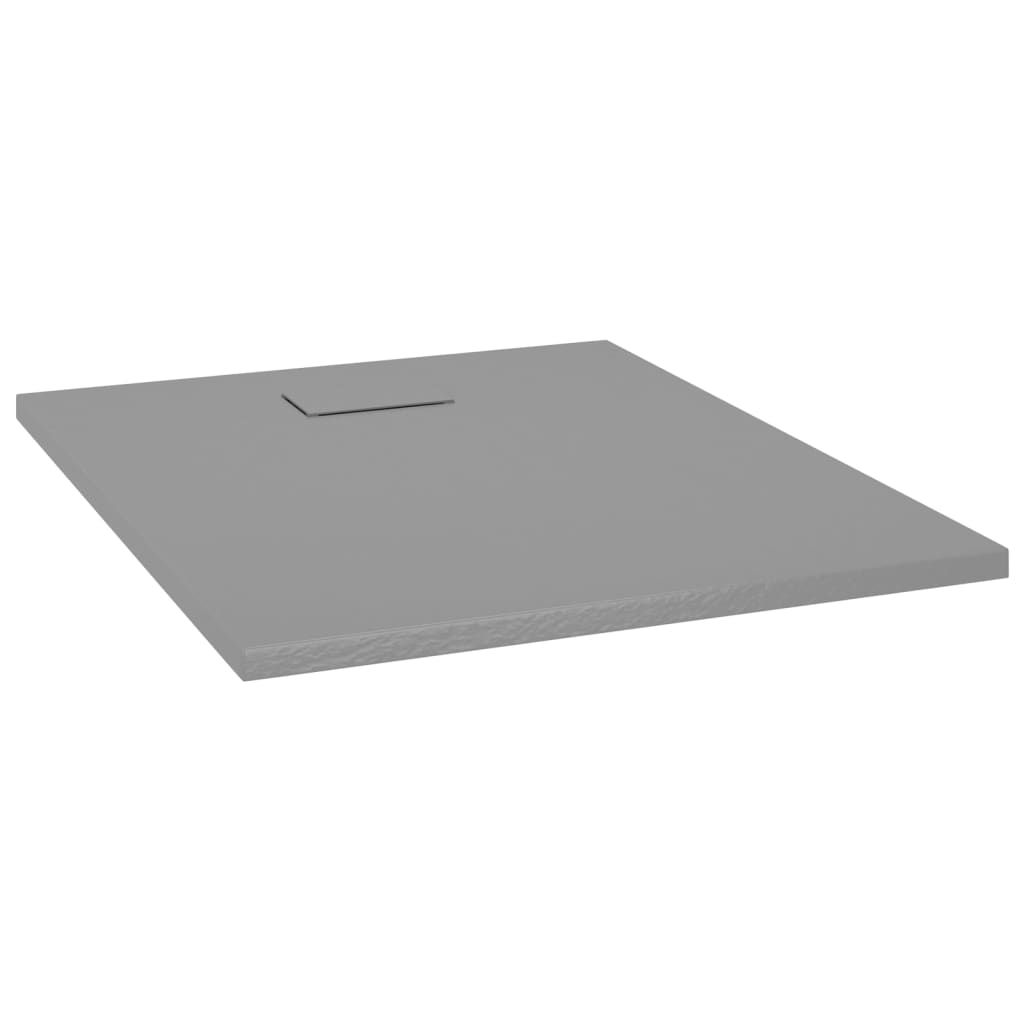 Bac de douche Vidaxl 100x80 cm SMC Gray