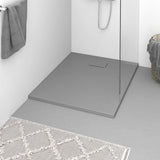 Vidaxl shower tray 100x80 cm SMC Gray