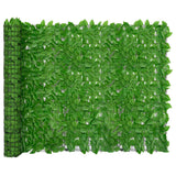 VidaXL Balkonscherm met groene bladeren 400x150 cm