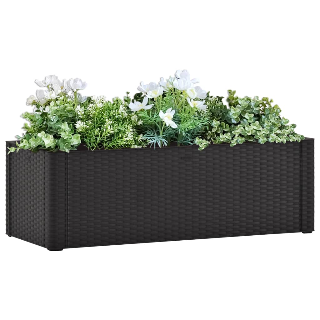 Vidaxl Planter High Self Watering System 100x43x33 cm Anthracite