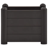 Vidaxl planter hævet 43x43x35 cm pp anthracite