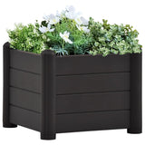 Vidaxl planter hævet 43x43x35 cm pp anthracite