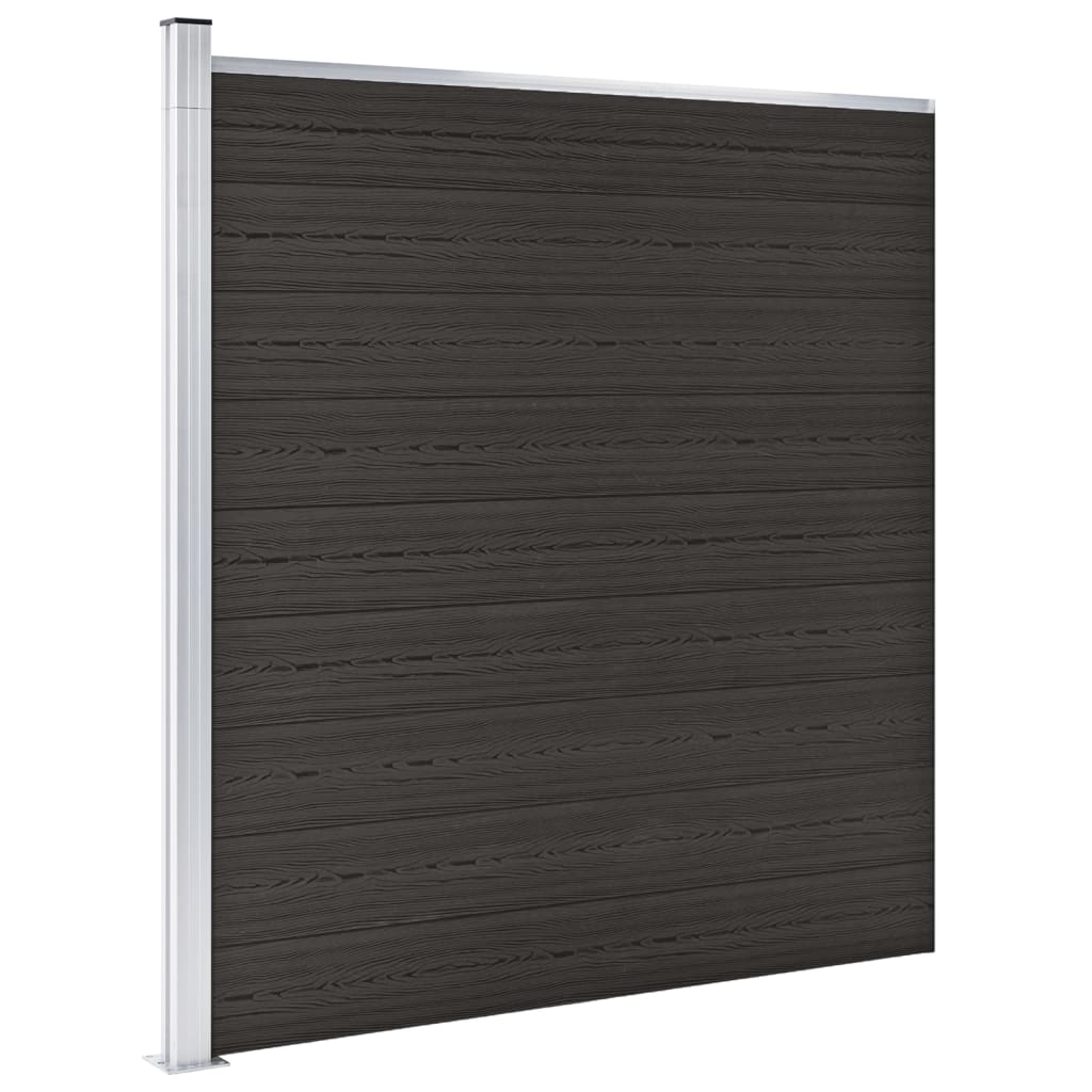 Vidaxl fence panel 175x186 cm HKC Black