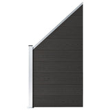 Vidaxl fence panel 95x (105-180) CM HKC Black