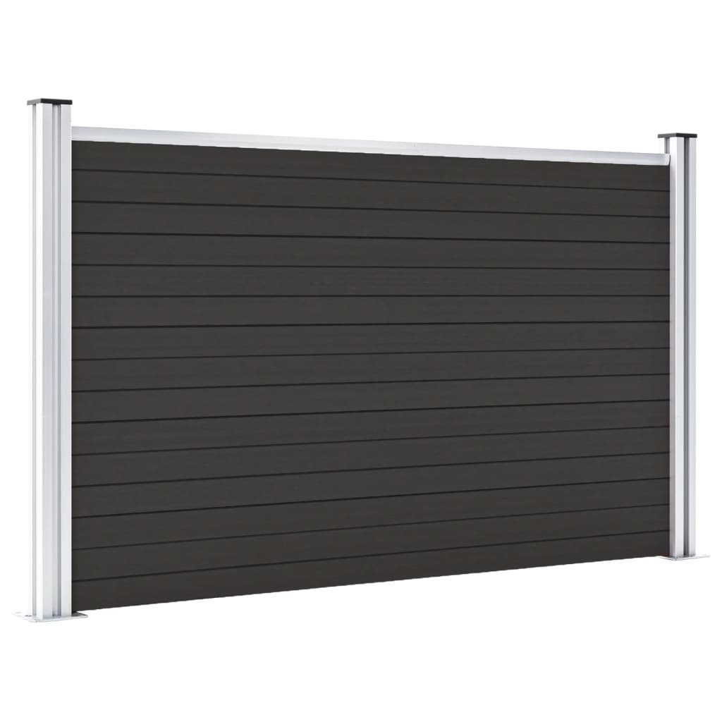 Vidaxl fence panel 180x105 cm HKC Black