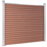 Panneau de clôture Vidaxl 180x146 cm HKC Brown