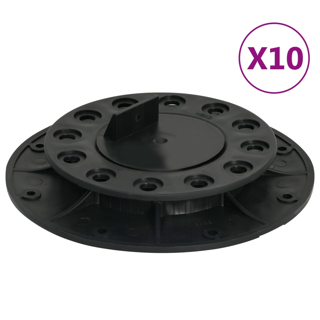 Vidaxl Terrace Carriers Réglable 10 PCS 20-30 mm