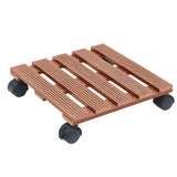 Vidaxl Plant Trolleys 2 PCS 30x30x7,5 cm HKC Brown