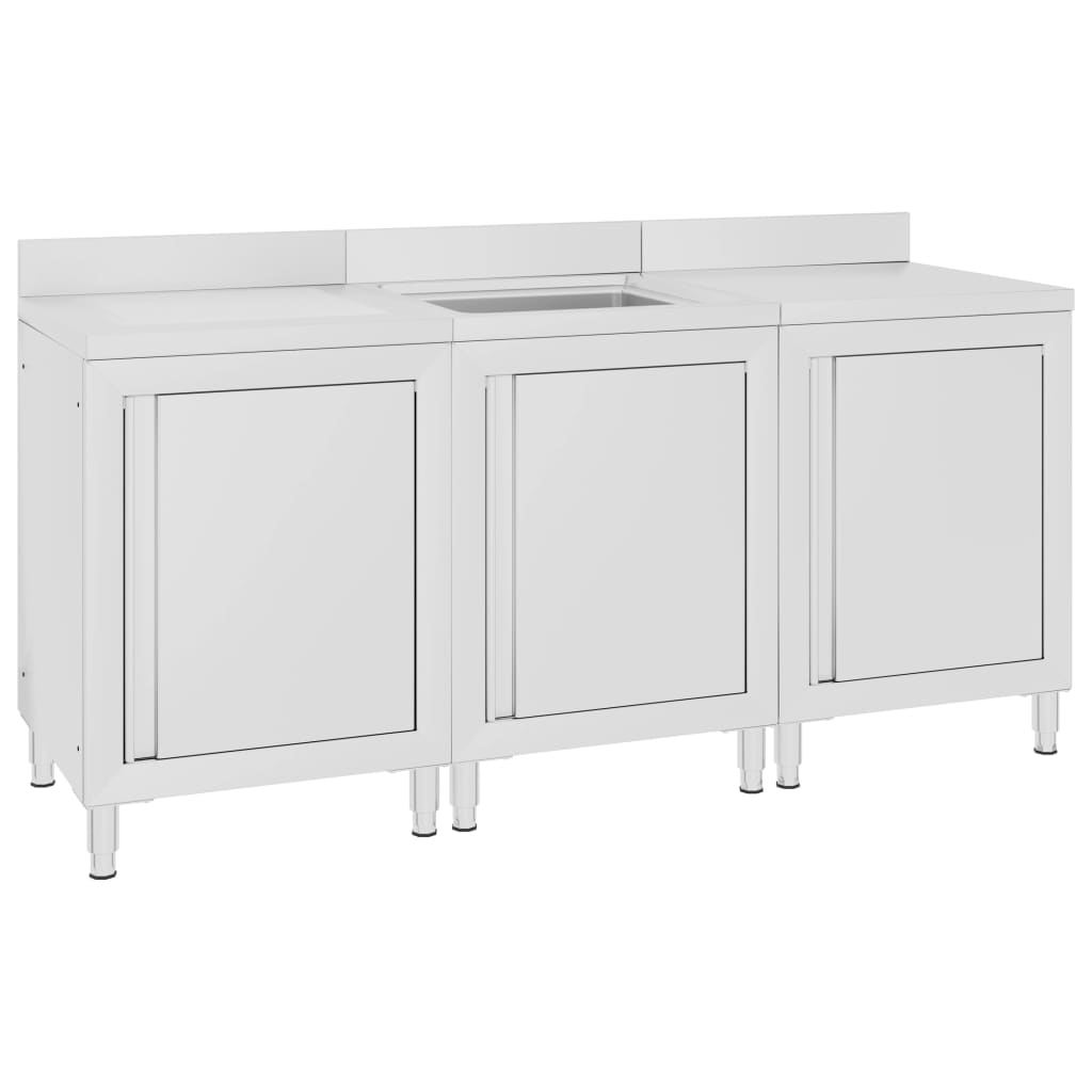 Vidaxl Washbasin Cabinet kommerziell 180x6096 cm Edelstol