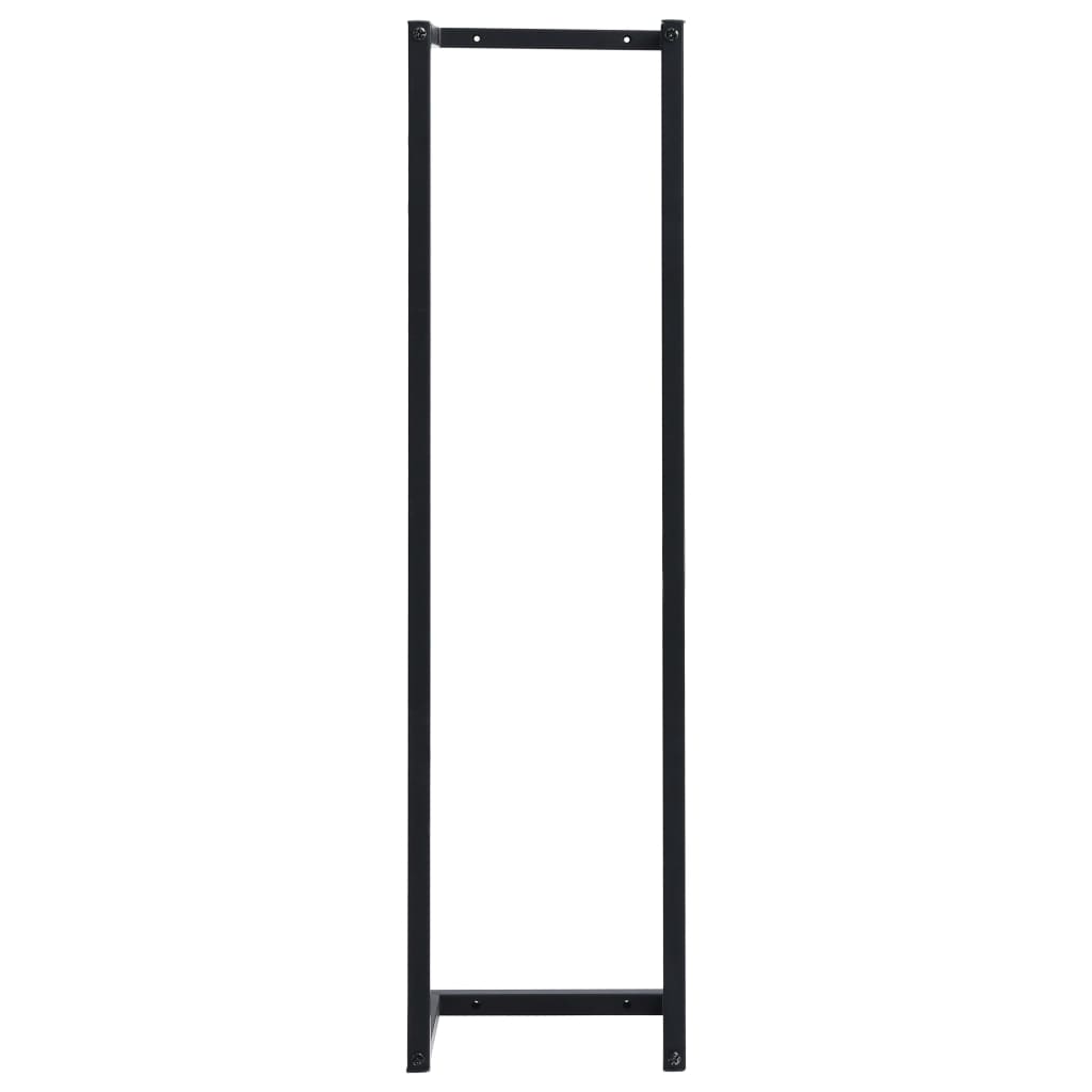 Rack per asciugamano Vidaxl 25x20x95 cm di ferro nero