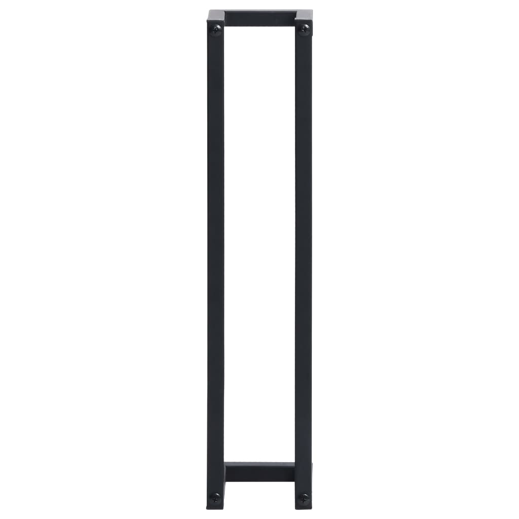 VidaXL Towel rack 12.5x12.5x60 cm iron black