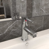 VidaXL Washbasin crane 130x176 mm silver colored