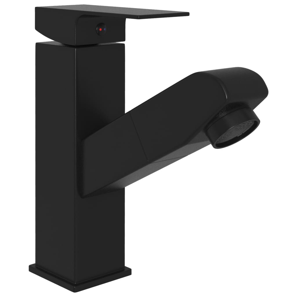 Vidaxl Washbasin Fedeltà con funzione di detrazione 157x172 mm nero