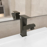 Vidaxl Washbasin Faucet con funzione aquila 157x172 mm grigio