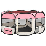 Vidaxl Hund Ren falten mit Trägertasche 145x145x61 cm Pink