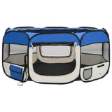 VidaXL Dog Ren Foldable with carrier bag 145x145x61 cm blue